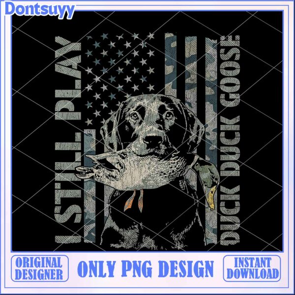 Dog Duck Goose PNG Design