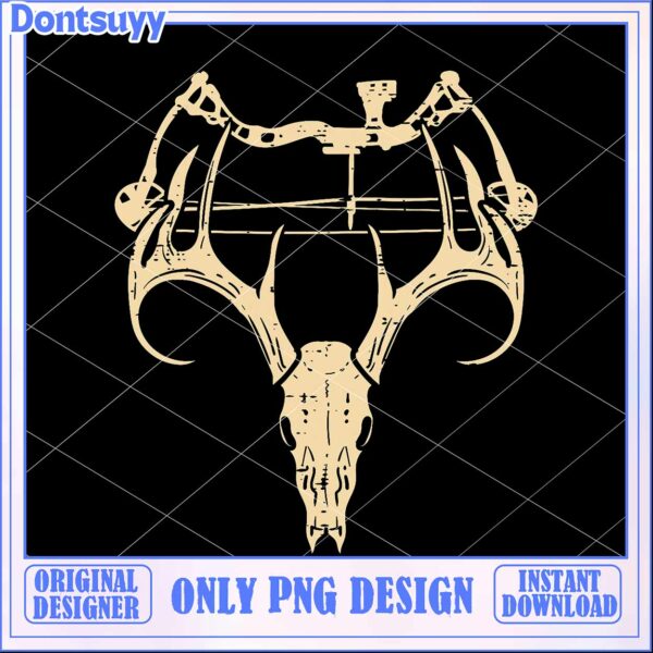Deer Skull Bow PNG Design
