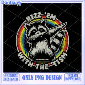 Raccoon Dab PNG Pride Rainbow Design