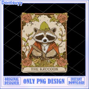 Cute Raccoon PNG Design