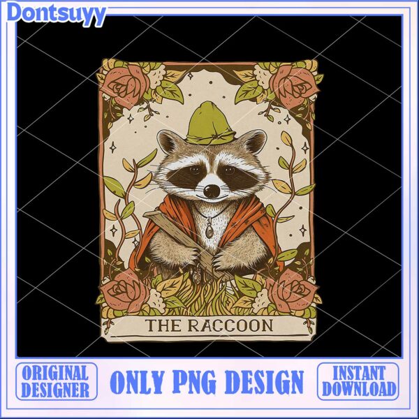 Cute Raccoon PNG Design